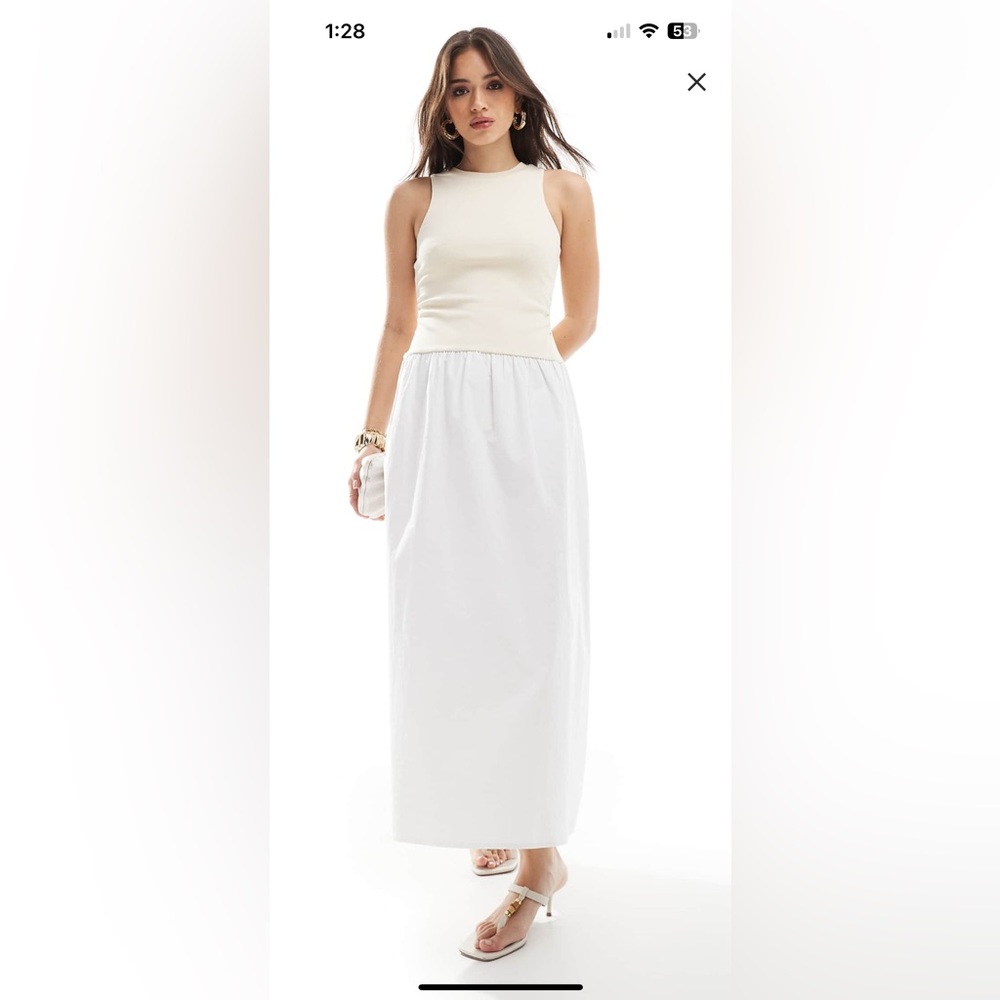 Cream Maxi dress